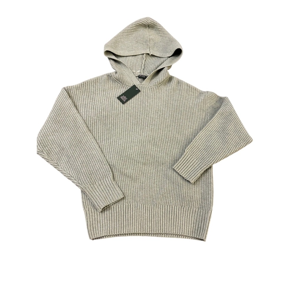 Wild Fable Women's Ribbed Knit‎ Hoodie Sweater Light Green XS Casual Cozy